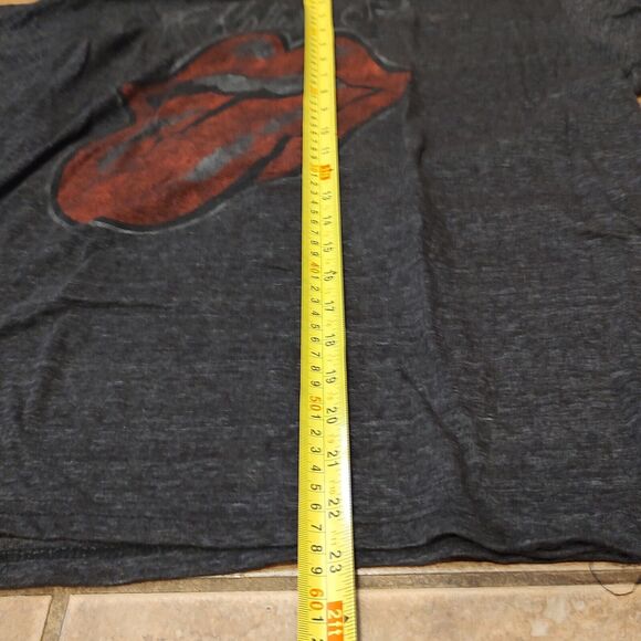 The Rolling Stones Tongue Logo Graphic Gray Short Sleeve T-Shirt Adult Unisex - Picture 5 of 6